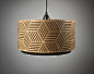 Lampshade made of wood with cut-outs / Handmade. €279.00, ... | Design