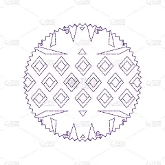 虚线形状圆形与抽象风格的背景