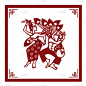 The Classic Chinese Papercutting Style Illustratio