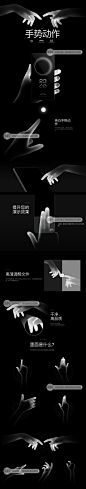 极简高级干净白色手部手指手势动作PNG免扣设计UI作品配图片G211