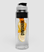 Gymshark Fruit Infuser - Black : Think, focus and concentrate with Gymshark’s 700ml Fruit Infuser. Silicone screw-top with flip lid is smooth to the touch whilst removable infusion strainer ensures your H20 intake is a little more than ordinary. Complete 