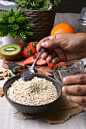preparation of breakfast with flakes of oats by Luis Mario Hernandez Aldana on 500px