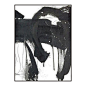 新款黑白纯手绘油画极简约现代装饰画抽象中式北欧客厅挂画落地画-淘宝网
