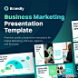 40屏商业营销 Figma 演示模板 Brandly – Business Marketing Figma Presentation Template figma