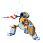 Medieval Brawlers : Our main goal was to create characters for a fictional fighting game with mechs set in medieval times. We were so excited about the outcome we decided to try and model these guys in 3d and see if they would work as toys as well. What d