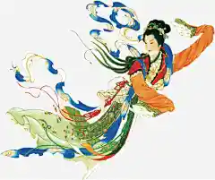 古风嫦娥奔月动漫人物
