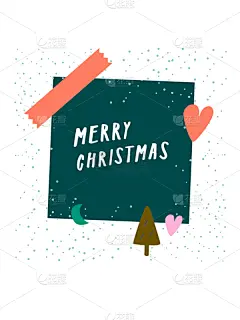 贺卡,圣诞卡,模板,现代,文字,多色的,矢量,可爱的,创造力