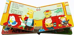 《英文原版 The Wheels on the Bus 公车巴士上的轮子 童谣机关操作纸板书》【摘要 书评 试读】- 京东图书