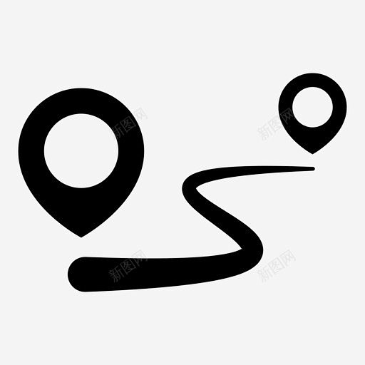 导航开始结束路线 路线 icon 图标 标识 标志 UI图标 设计图片 免费下载 页面网页 平面电商 创意素材