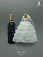 红酒礼服演绎迷人婚礼的极致细节 By @佐佑之间创意红酒包装 :  红酒礼服一个很新的创意，注重婚礼的每一个细节，才能让婚礼更加唯美、动人，别具一格。