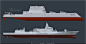 过气网红对比！055舰比052D战舰体型大了好多 : 055和现役052D对比！真是人比人得死、货比货得扔。（制图：西葛西造舰军事CG 新浪军事特此鸣谢）