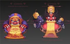 游戏美术素材 国风玄幻卡通Q角色人物场景怪物3D模型 3dmax源文件-淘宝网