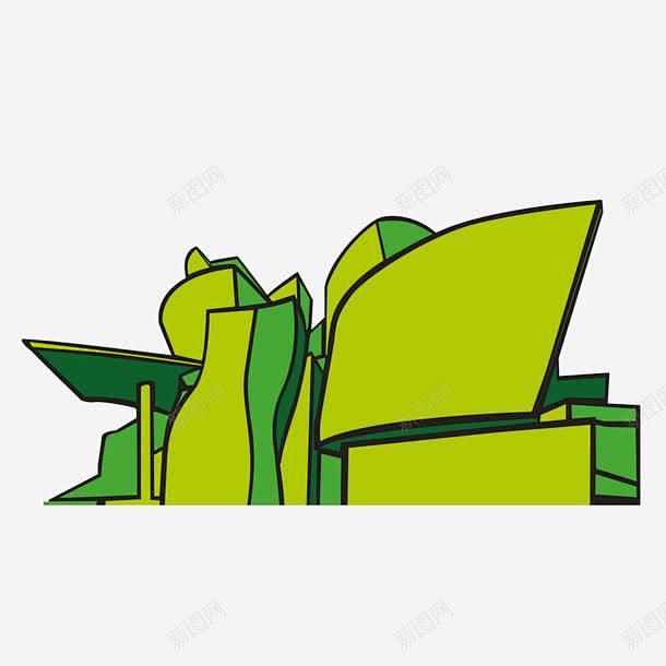 古根拉姆博物馆抽象 页面网页 平面电商 ...