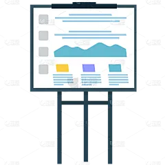 扁平-办公用品-SVG-白板