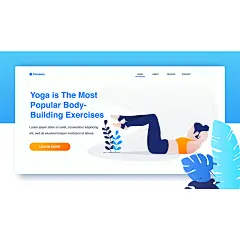 可爱手绘瑜伽馆养生健身运动矢量插画源文件设计素材打包下载ai-淘宝网