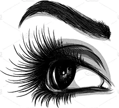 女人,品牌名称,白色背景,伦敦眼,动物眼睛,眼球,睫毛,化妆师,人,轮廓