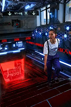VANS概念未来视觉海报：穿越到2089年的上海