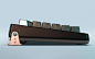 keyboard offwhite cmf visualization rendering product Computer concept transparent inclusion