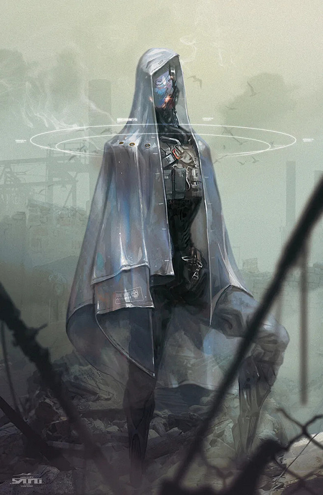 啦呢啦从摸鱼坊主转采于2020-12-17 12:03:57"赛博武士"机甲科幻人设