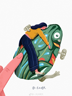 粒哥采集到插画
