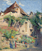 Henri Martin-MAISON ET JARDIN A SAINT-CIRQ-LAPOPIE