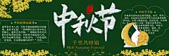 学校校园中秋节节日黑板报展板