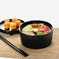糕点和麻辣烫高清素材 产品实物 筷子 美食 餐具 黑色汤锅 免抠png 设计图片 免费下载