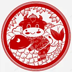 2021年牛年剪纸红色新年春节喜庆插画窗花AI矢量高清素材 剪纸 喜庆 年春节 插画 新年 牛年 矢量 窗花 红色 元素 免抠png 设计图片 免费下载 页面网页 平面电商 创意素材