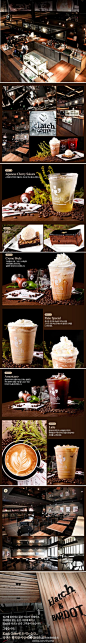 #韩国美食站设计#【Klatch Coffee】韩国的咖啡文化，不是在喝咖啡，就是在去喝咖啡的路上...@北坤人素材