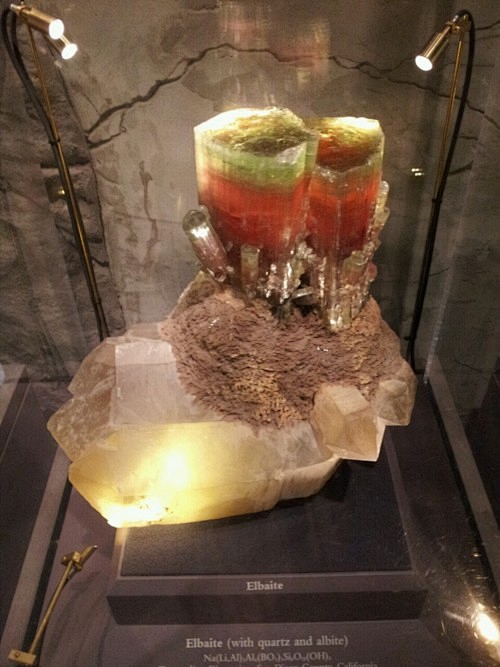 Elbaite in front of ...