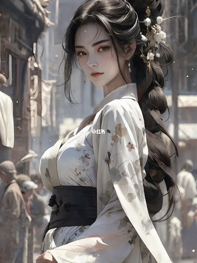海艺AI插画｜古风水墨仙侠人物