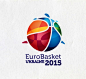 FIBA EuroBasket 2015 logo 02 2015年乌克兰欧洲篮球锦标赛会徽@北坤人素材