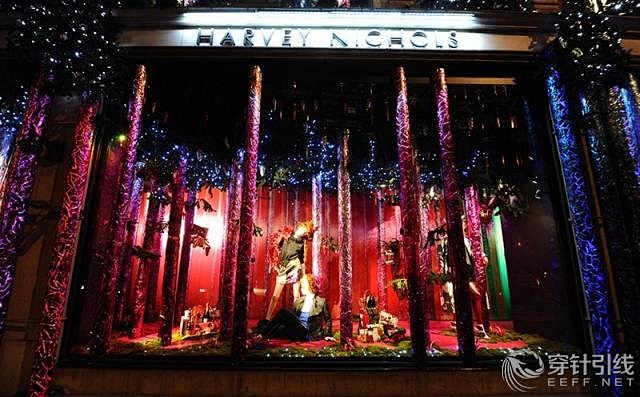 伦敦圣诞豪华橱窗秀 - 街拍 - 穿针引...
