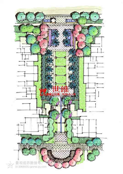 神秘小伙伴采集到景观手绘