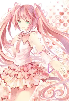 插画 少女 色彩 创意 萌