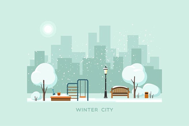 城市冬季的封面图片