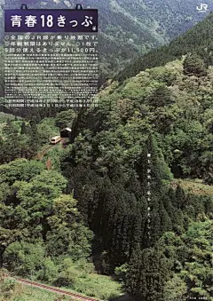 日本“JR铁路公司”青春十八车票宣传海报设计！ ​​​​