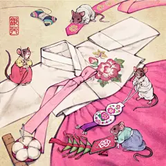 当童话公主穿上了韩服！美哭了！ : 真的好看极了！韩国插画师 Wooh nayoung