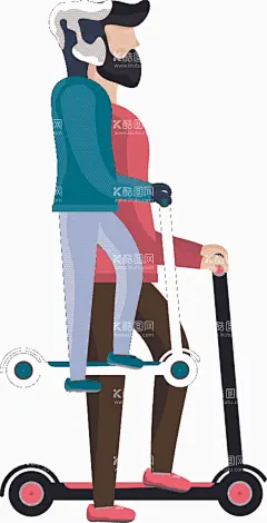 运动矢量素材  - 源文件下载【酷图网】男人,小型摩托车,速度,运动,运输,旅行,矢量图,插画,