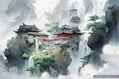 微缩建筑古风山水树木建筑壁纸免费下载_jpg格式_4000×2667像素_编号614810822849470279-设图网