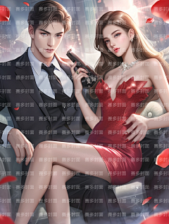 赛多封面设计工作室采集到版权-都市女频双人多人【授权QQ3324352440】