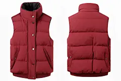 防寒背心秋季冬季秋冬服装摄影图