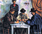 塞尚的五幅《玩牌者/玩纸牌者》油画你能分清楚吗？