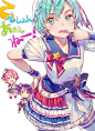 C91 板娘实力推荐画师 DSマイル 原创绘本新刊 rainbow note 开定，B5未知页数，估计20p左右，预定传送门看评论。
图一为封面，图三到九为画师的推特公开作品。