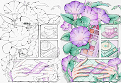 画师半熟柠檬采集到分镜插画