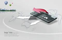 键盘创意商务科技
