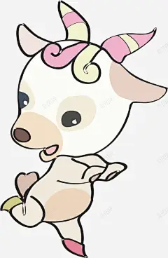 卡通手绘生肖羊 页面网页 平面电商 创意素材