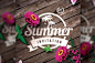 Summer Invitations | Flyer Templates : Summer Invitations | Creative templates, Psd files Available on CreativeMarket • All Elements Included • Psd Files • ( DIN A5 - 6x8.4 inches with bleeds ) • 300dpi CMYK Print Ready. Flyer / Affiche / Poster . Concept