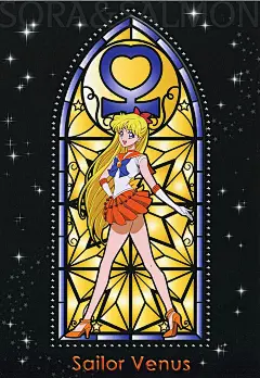 美少女战士花窗背景壁纸05