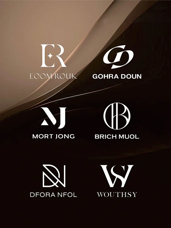 极致简约的高级感英文字母logo设计-花瓣网